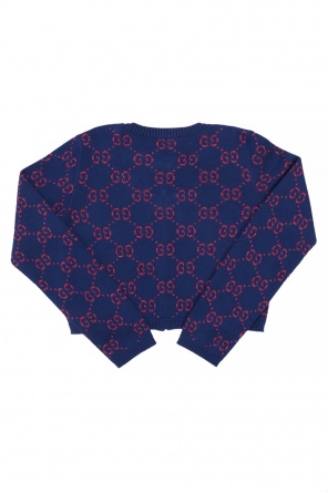Cardigan with embroidered logo, zdjęcie 2 Cardigan with embroidered logo od Gucci Kids